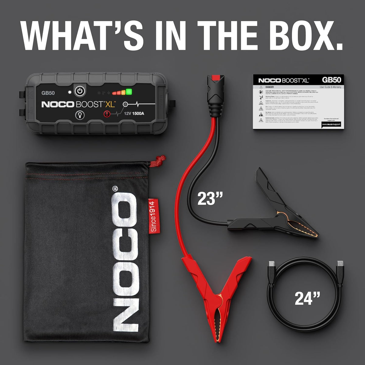 NOCO Boost 12V 1500A Jump Starter