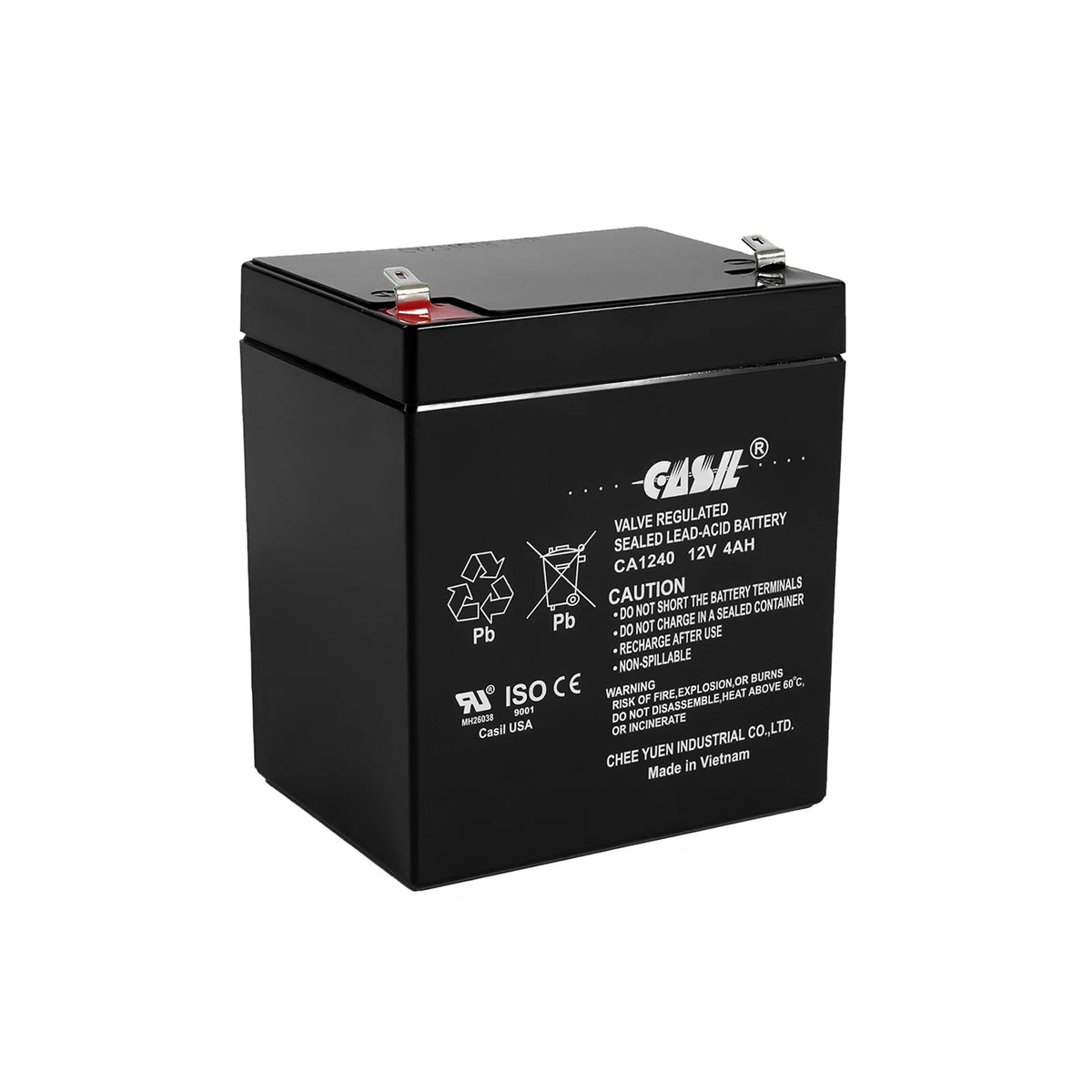 CA1240 12V 4Ah Sealed Lead Acid Alarm Battery Honeywell ADT Replacement