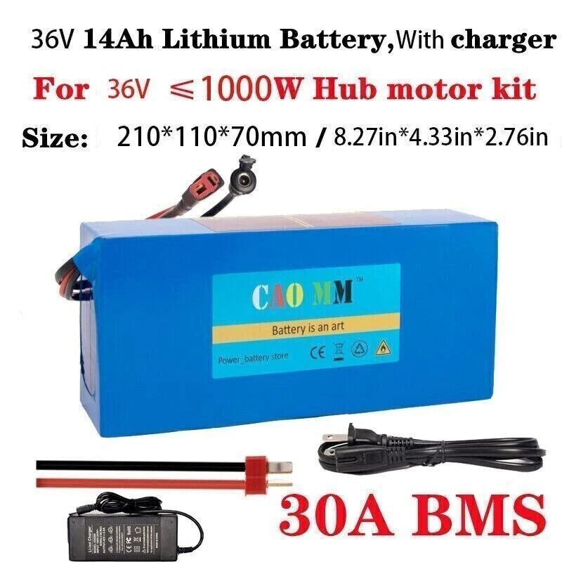 36V 48V 8Ah 14Ah 16Ah 20Ah Electric Bike Battery for 200W to 1500W Ebike Systems