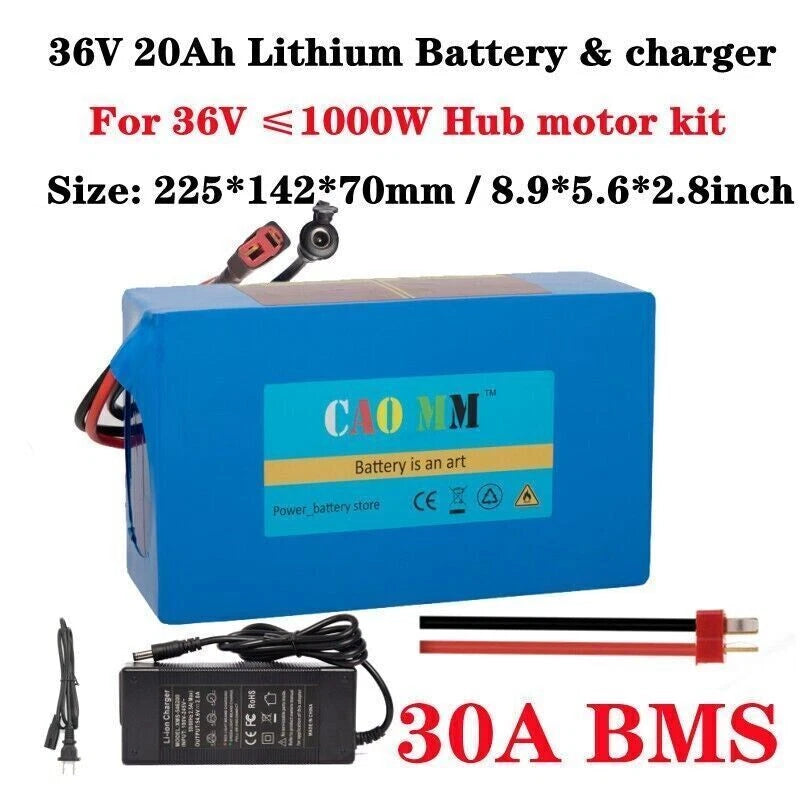 36V 48V 8Ah 14Ah 16Ah 20Ah Electric Bike Battery for 200W to 1500W Ebike Systems
