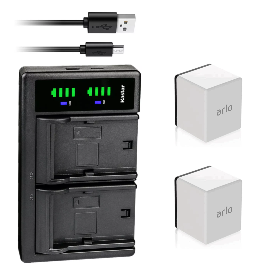 Arlo Pro Battery Charger Dual USB Charging Station for Arlo A1, Arlo Pro, and Arlo Pro 2 Security Cameras