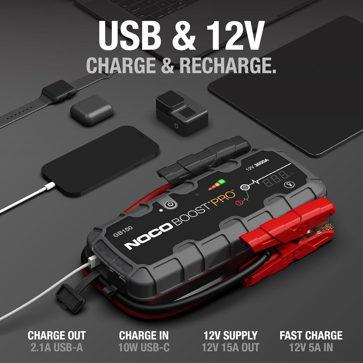 NOCO Boost 12V 3000A Jump Starter