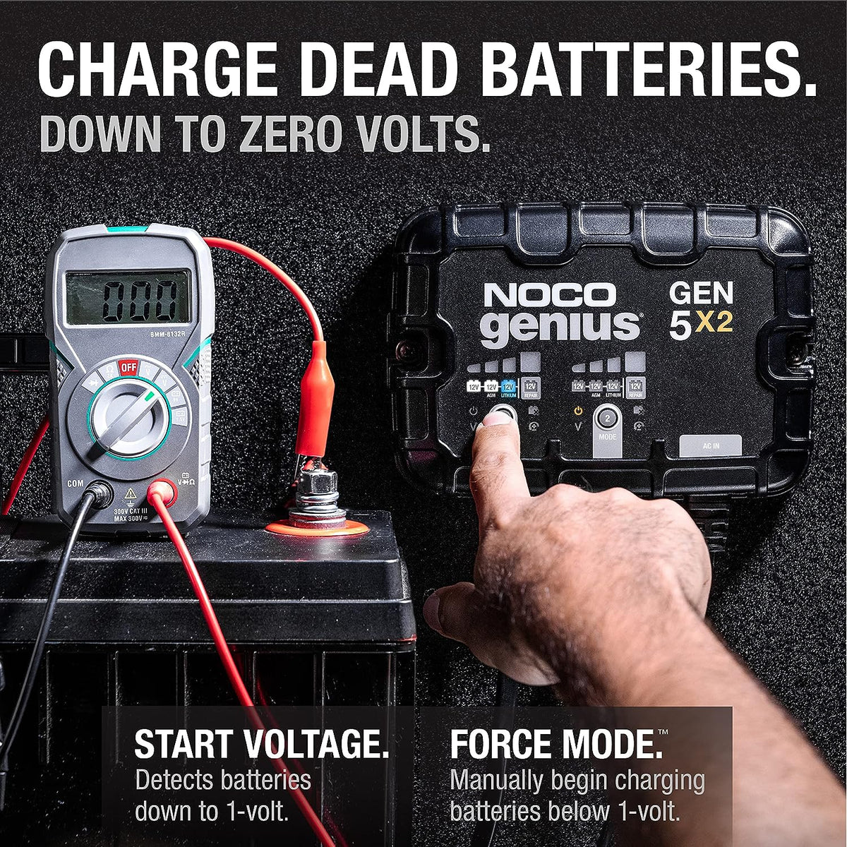 NOCO 2-Bank 10A Onboard Battery Charger
