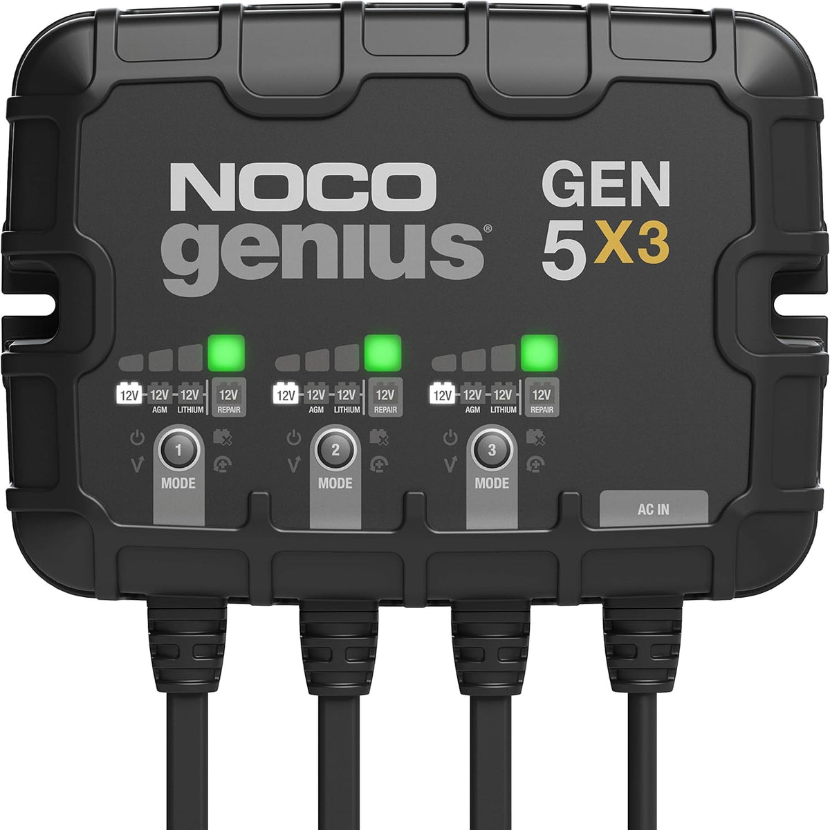 NOCO 3-Bank 15A Onboard Battery Charger