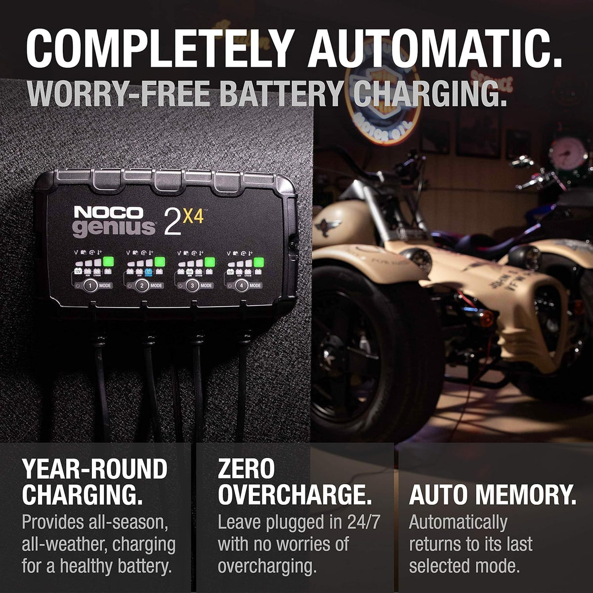 NOCO 8A 4-Bank Battery Charger