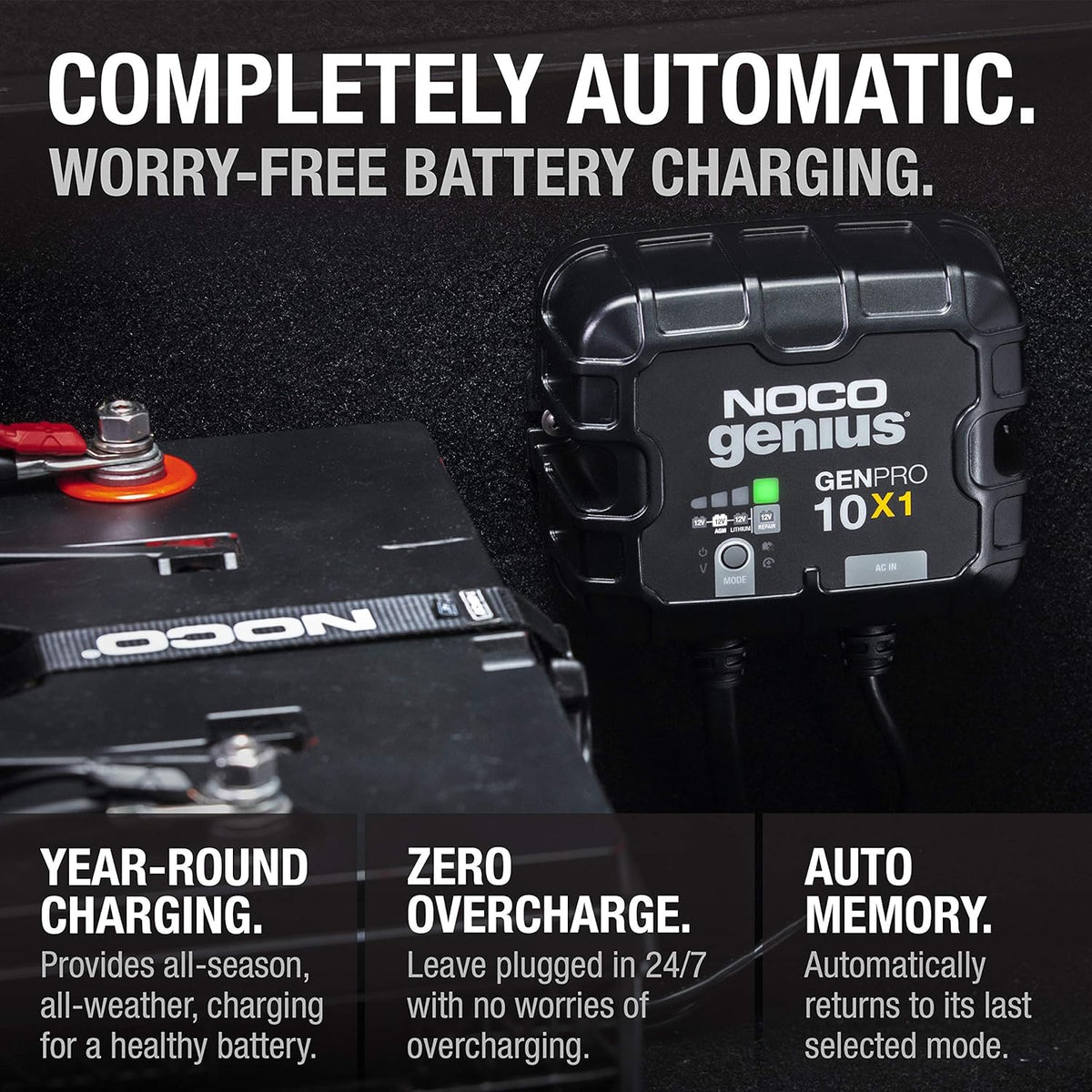 NOCO 1-Bank 10A Onboard Battery Charger