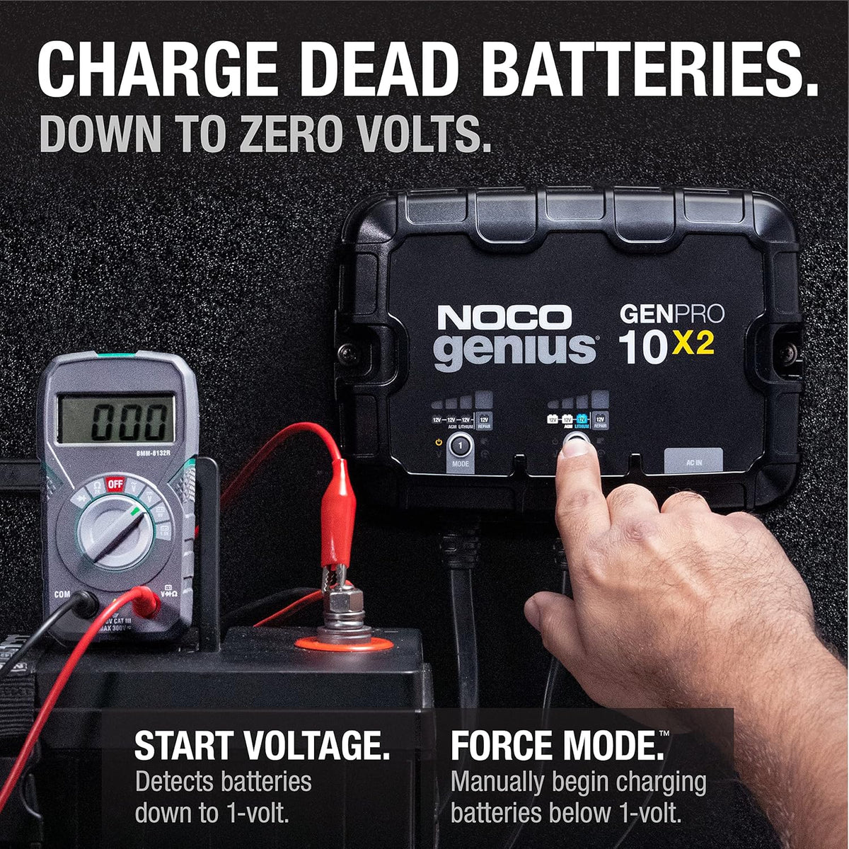 NOCO 2-Bank 20A Onboard Battery Charger