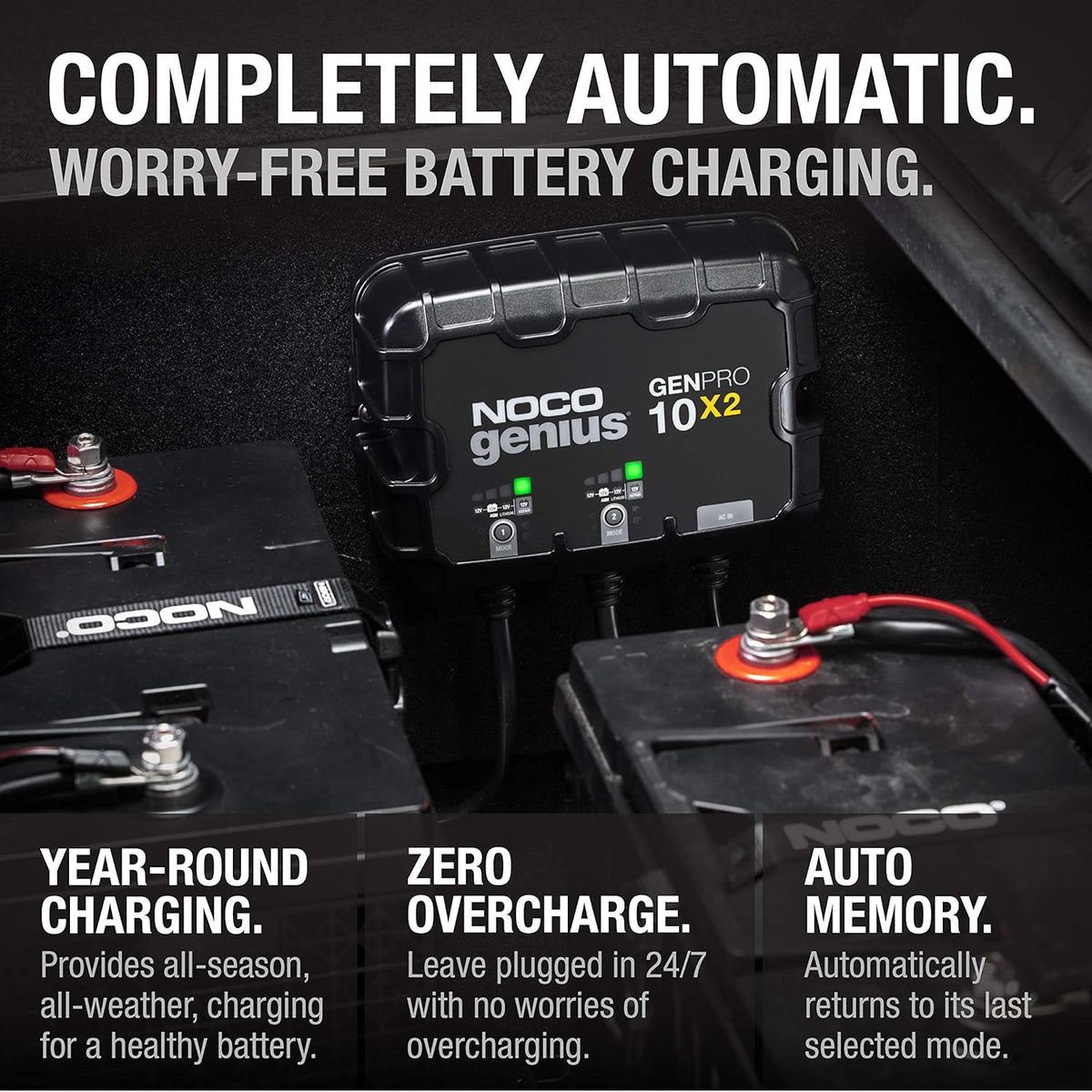 NOCO 2-Bank 20A Onboard Battery Charger