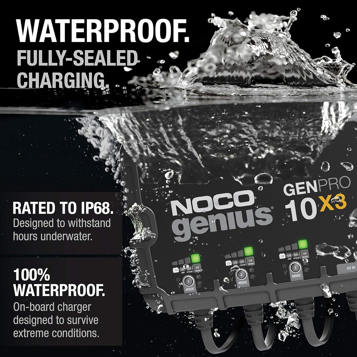 NOCO 3-Bank 30A Onboard Battery Charger