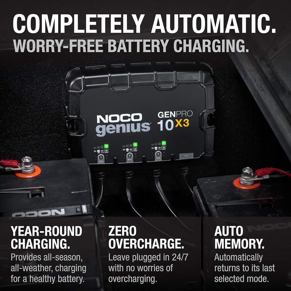 NOCO 3-Bank 30A Onboard Battery Charger