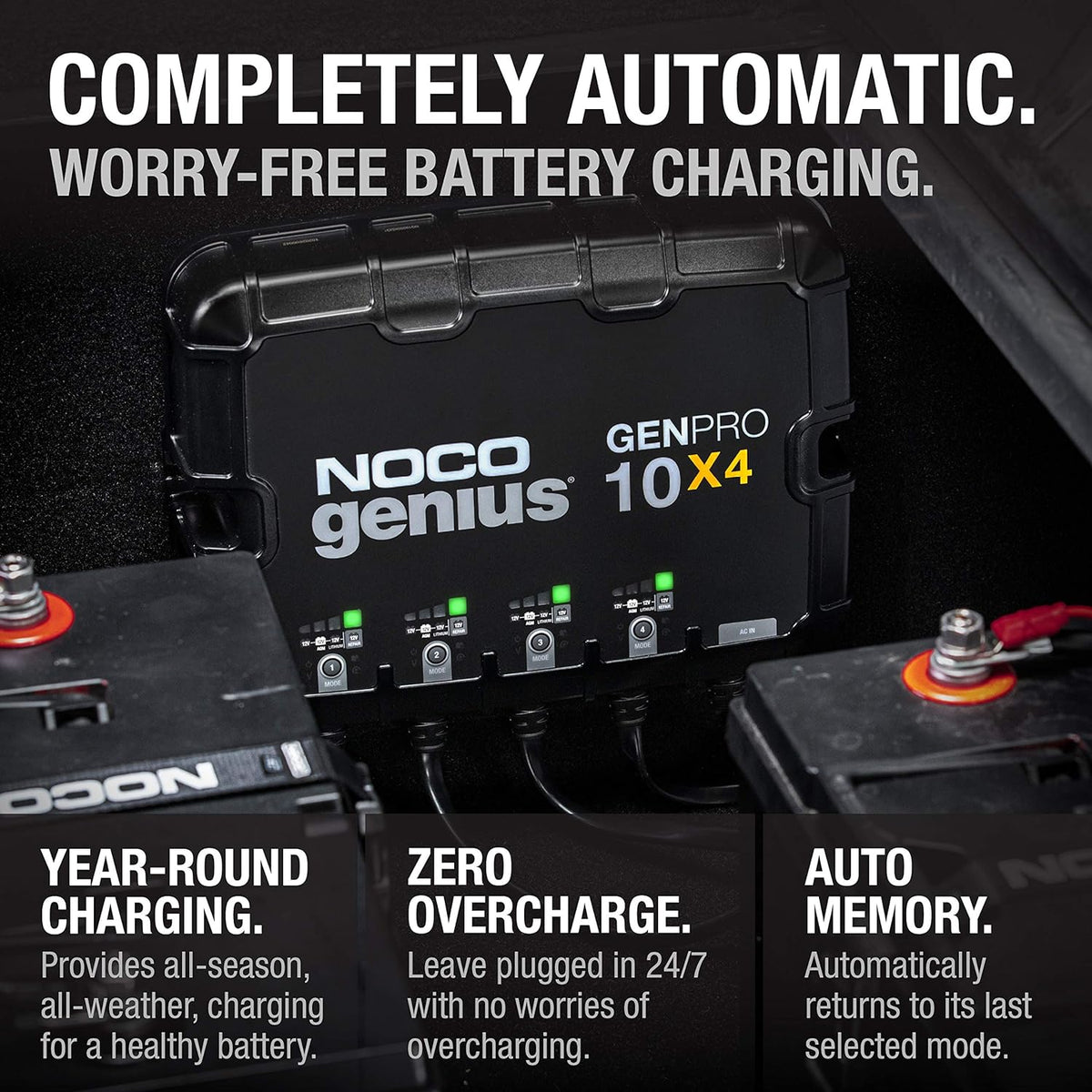 NOCO 4-Bank 40A Onboard Battery Charger