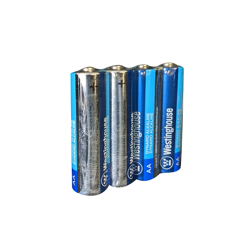 Westinghouse AA Dynamo Alkaline Batteries Pack of 4 Long Lasting Reliable Power for Everyday Devices