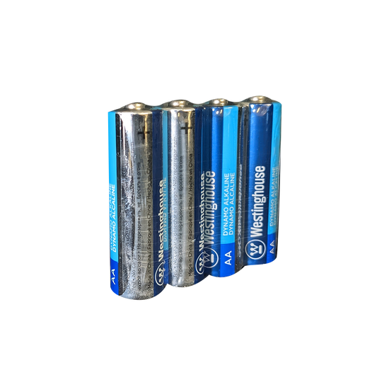 Westinghouse AA Dynamo Alkaline Batteries Pack of 4 Long Lasting Reliable Power for Everyday Devices
