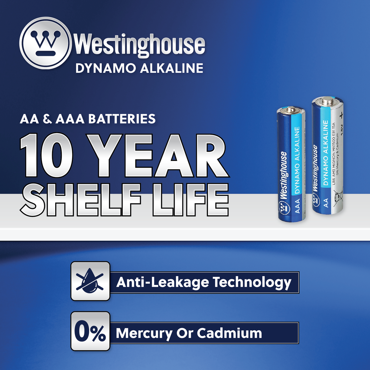 Westinghouse AA Dynamo Alkaline Batteries Box of 60