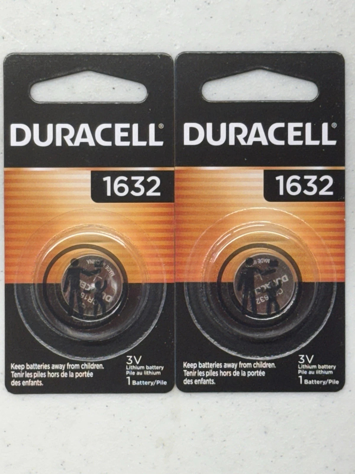 Duracell CR1632 3V Lithium Coin Battery Pack of 2