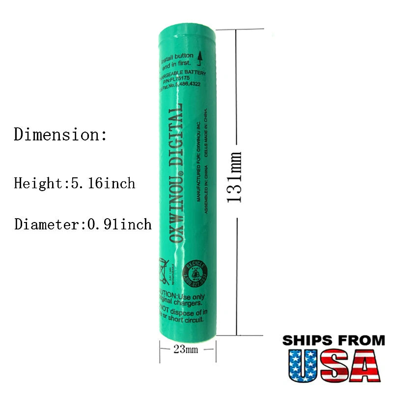 Stinger HP XT 3.6V Replacement Battery Compatible with ST75175 75175 75375 Flashlights